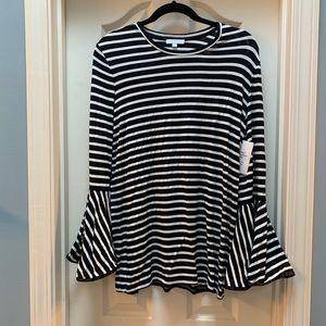 Stella & Dot Maette Avery Bell Sleeve Top, L, NWT